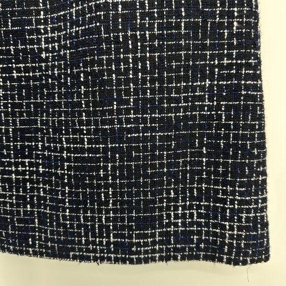 3/$25 J. Crew Tweed Mini Skirt 4 Plaid Short Black Blue - Picture 7 of 9